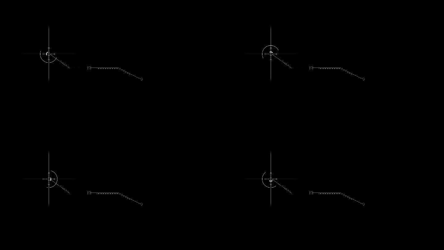 带通道的科技字幕元素