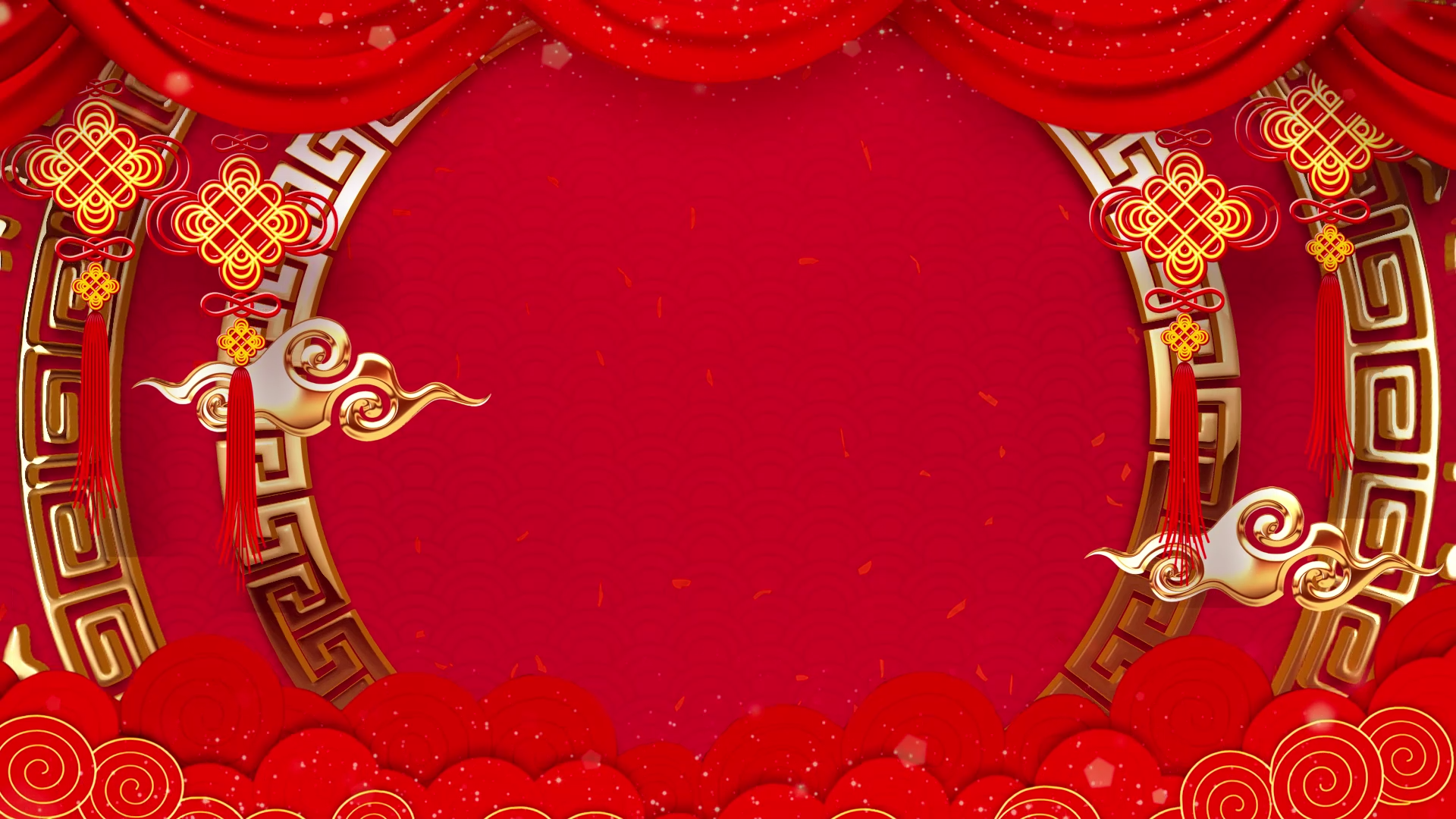 2021牛年喜庆背景元旦晚会led背景视_1920x1080_高清视频素材下载