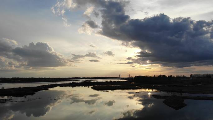 河流、鸟