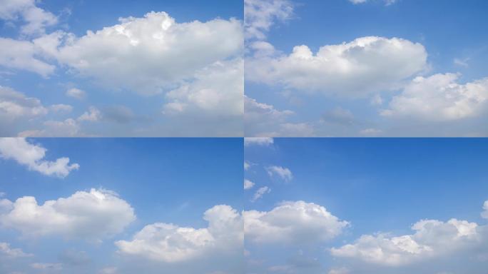 唯美晴朗天空云朵蓝天白云延时视频