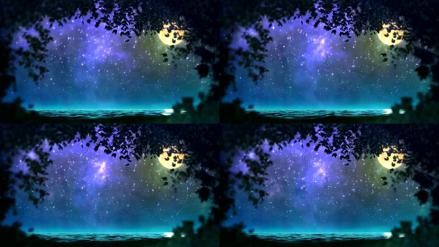 大屏素材-（月亮）阿拉伯之夜