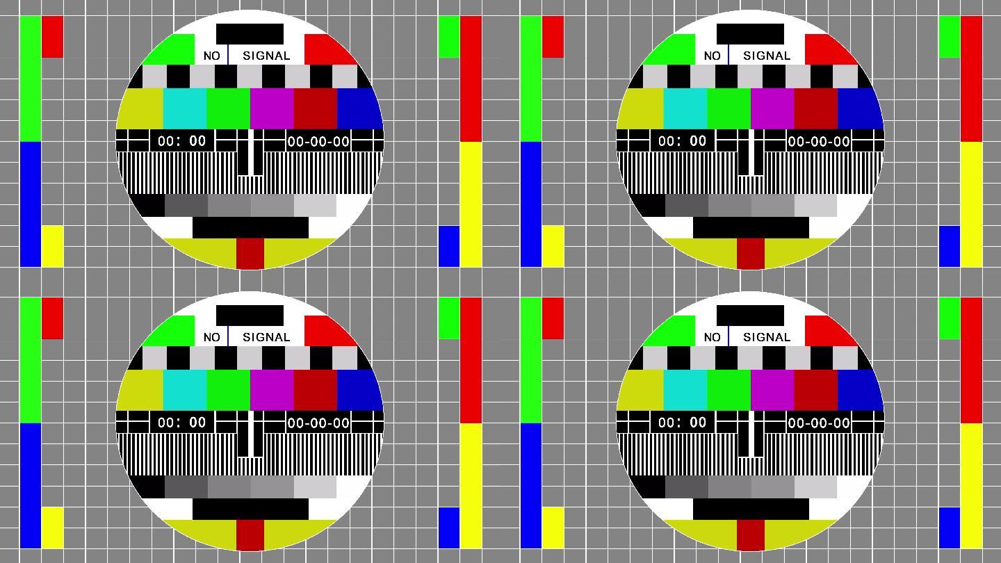 电视画面无信号（圆形1）4K