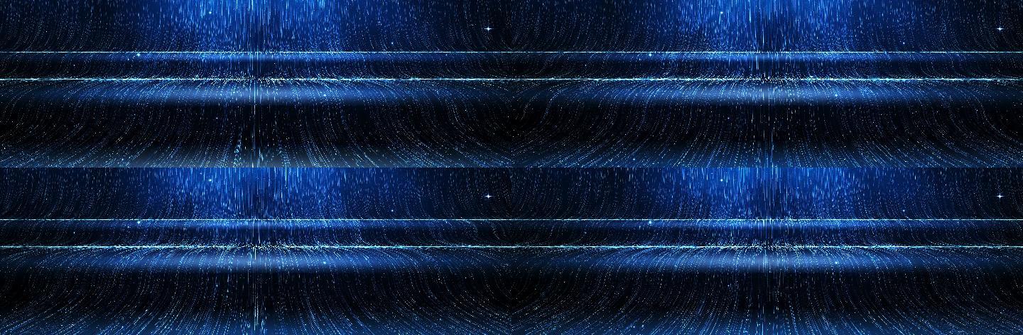 5K超宽屏巨幕蓝色粒子光线流动