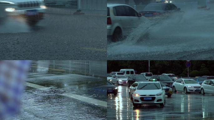 暴雨天城市积水