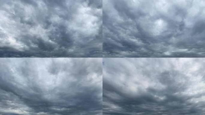 【HD天空】大雨将至乌云翻滚缓慢云动阴云
