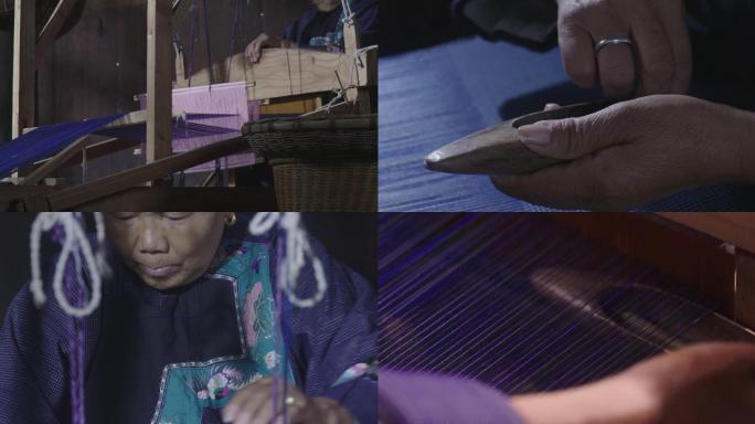 【4K】十八洞村非遗手艺人传统织布机织布