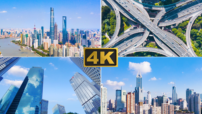 4K超大气城市合成-延时摄影合集