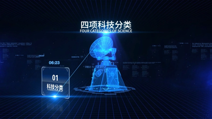 全息雷达科技分类AE模板.