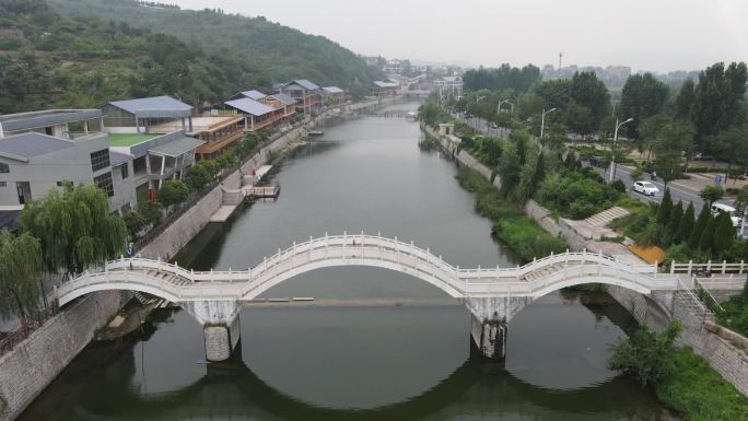 航拍济南南部山区