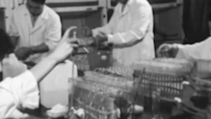 50年代60年代生物化学实验室化验科学家