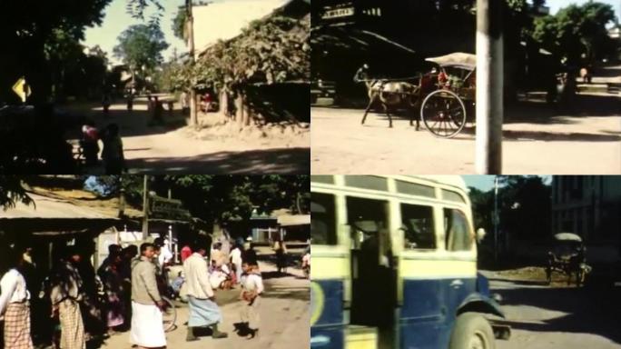 上世纪50年代缅甸曼德勒城市村镇