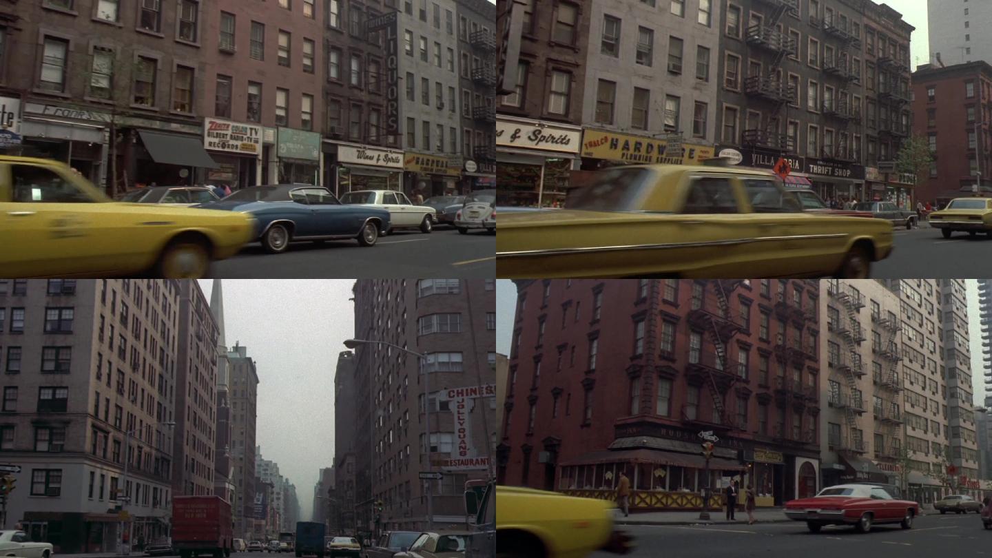 上世纪50年代行拍纽约城市街道