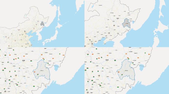 牡丹江市区域平面地图