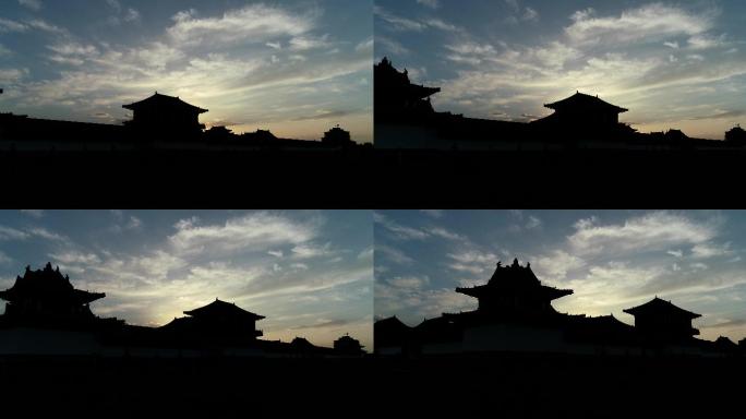 古城的落日