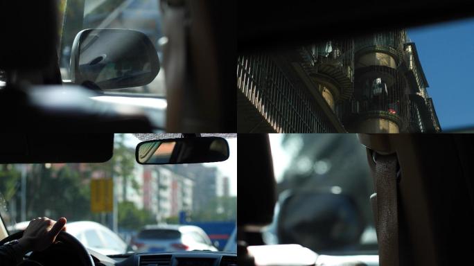 商务人士城市开车4K视频素材