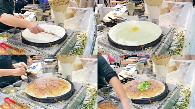 4K煎饼果子制作流程