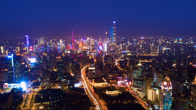 大气上海城市4K延时摄影