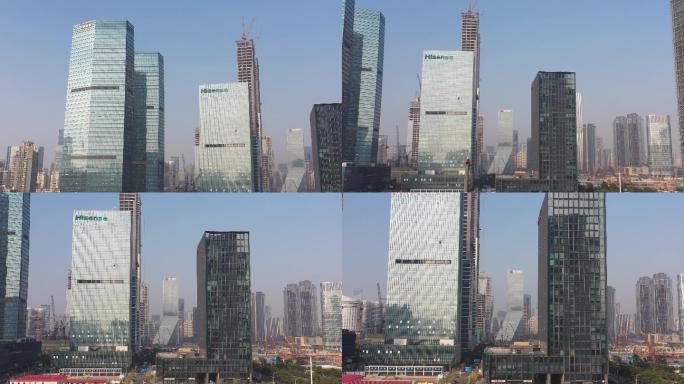 4K-原素材-深圳在建高楼大厦