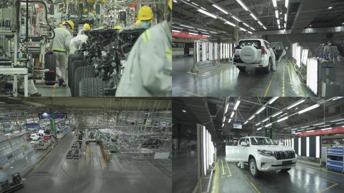 4K汽车工厂生产镜头