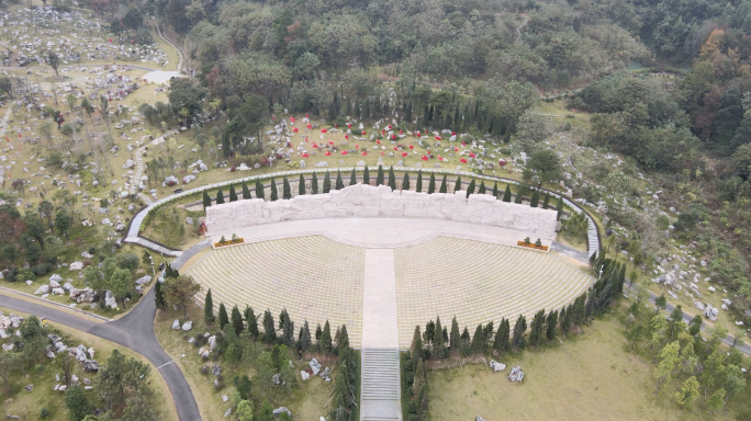 湘江战役纪念馆烈士陵园4K航拍