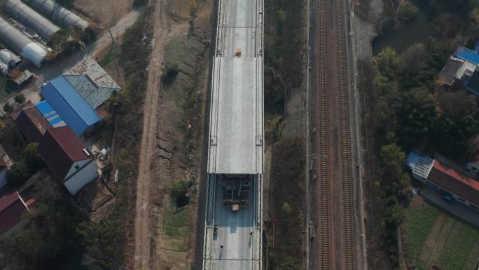 航拍空镜4k13段素材桥梁高架公路