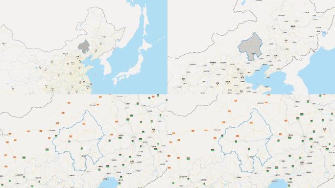 赤峰市区域平面地图