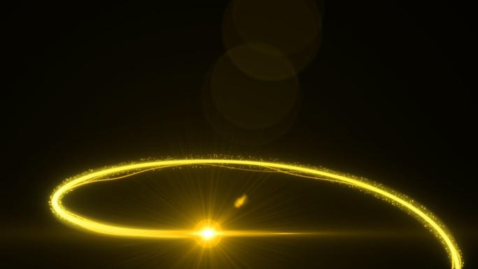 金色螺旋粒子光线上升华丽
