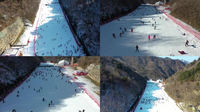 翠华山滑雪场航拍1080p