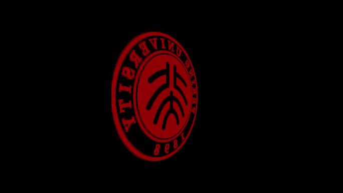 三色北京大学校徽