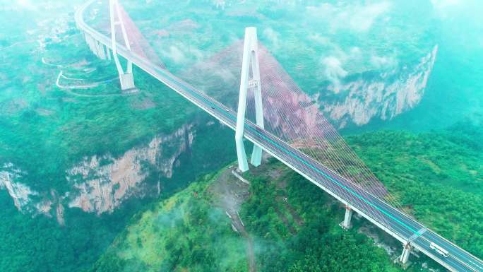 贵州高速大桥4K航拍