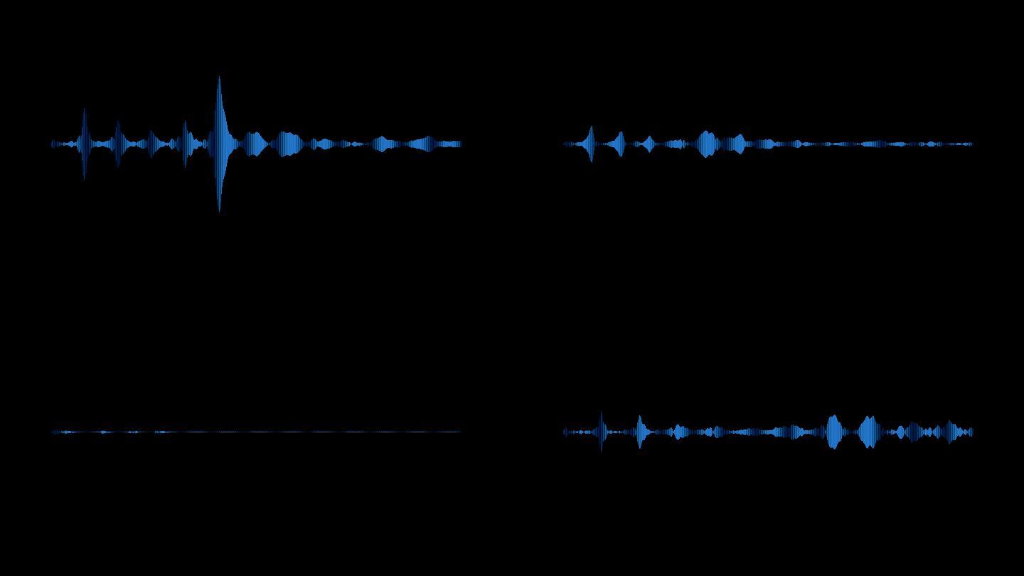 蓝色声音音频波形带通道4k