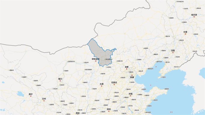 乌兰察布市区域平面地图