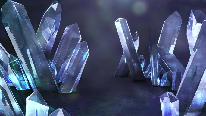 水晶模型max场景
