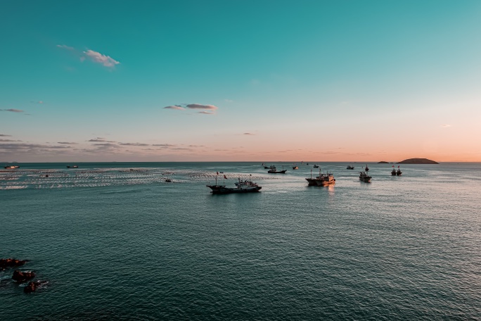 嵊山岛枸杞岛延时渔船海上牧场