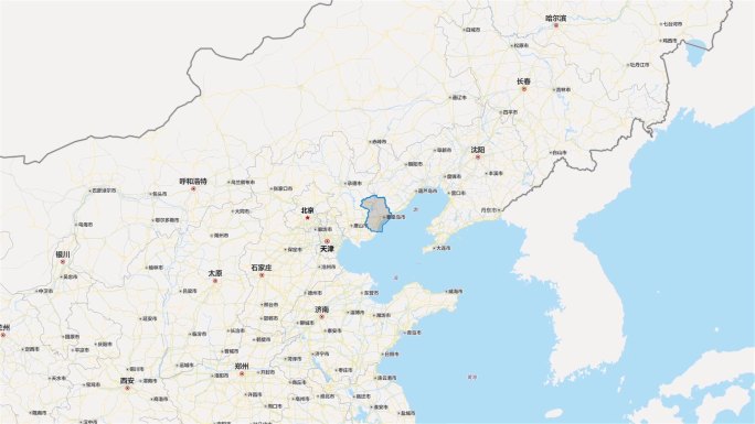 秦皇岛市区域平面地图