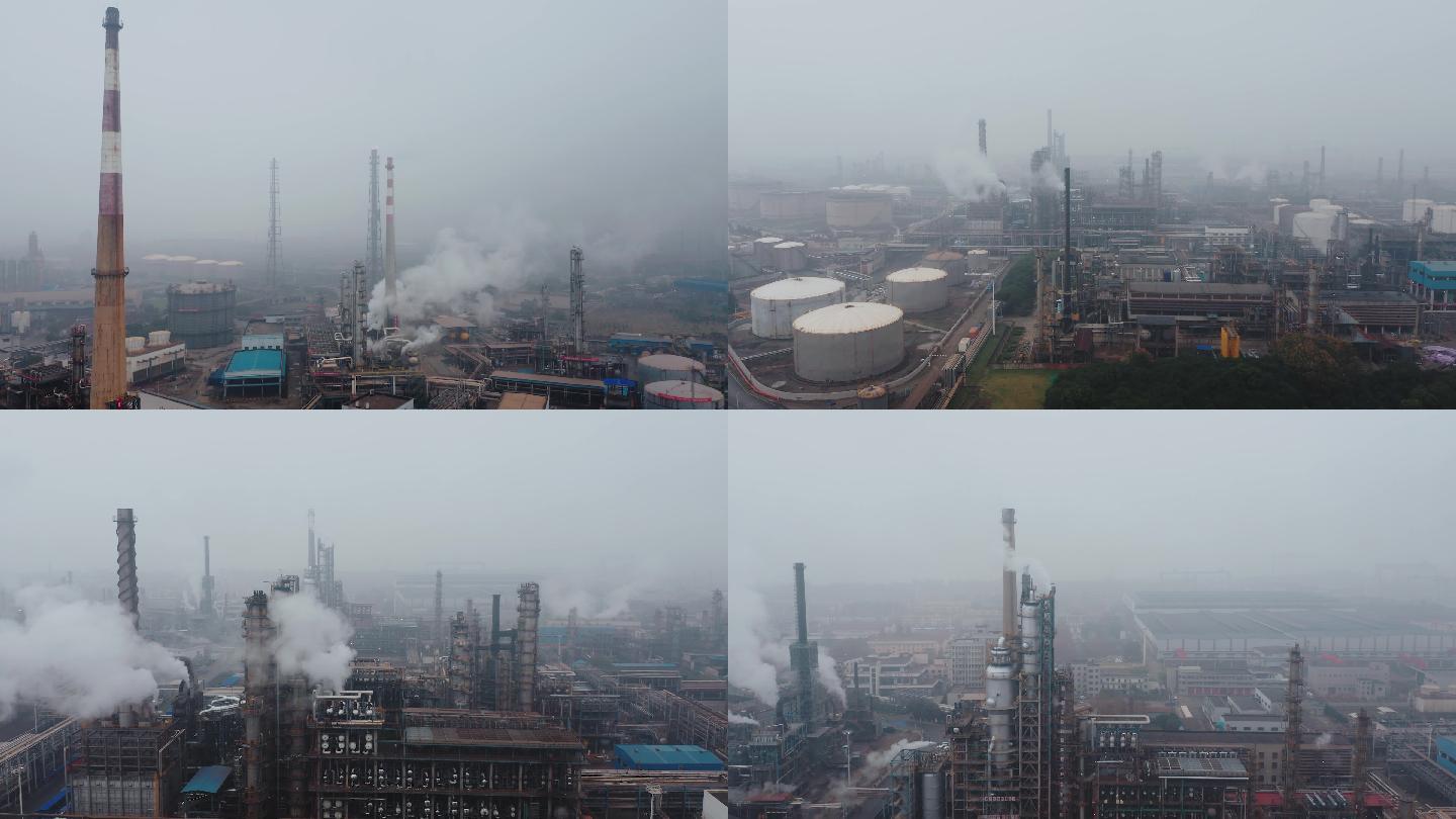4K雾霾钢厂环境空气污染空气质量