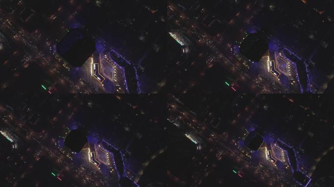 城市航拍日照安泰国际广场4K