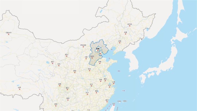 河北省区域平面地图