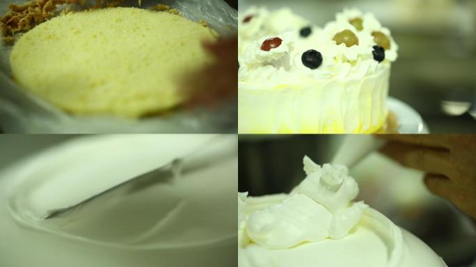 超长奶油蛋糕制作