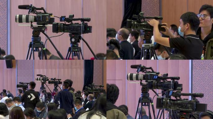 媒体工作者摄像师索尼280拍摄会议讲座论