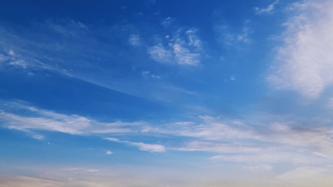 【HD天空】朝霞清晨明朗云空稀薄云层唯美