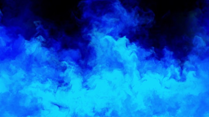 烟雾4k蓝色