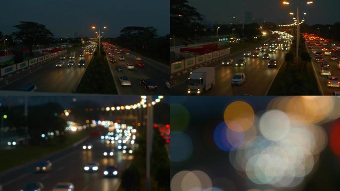 【原创】城市汽车光线变焦虚化镜头