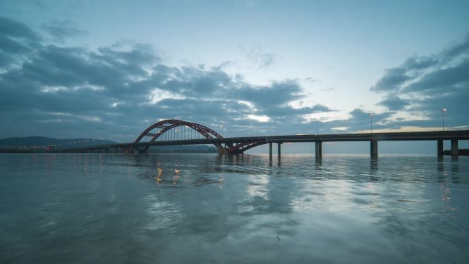 4K海口大桥延时摄影