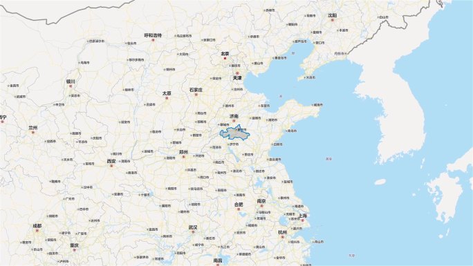 泰安市区域平面地图