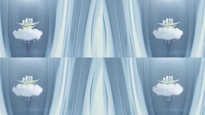 生长大气简介动态云抽象C4D摸板