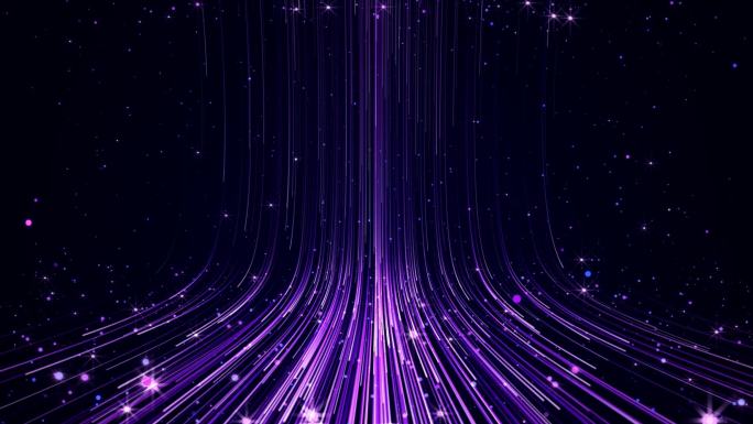 震撼紫色粒子舞台背景循环-09