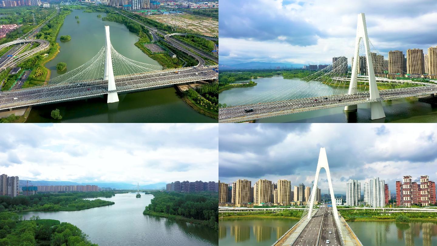 山西省太原市摄乐桥航拍摄影4K