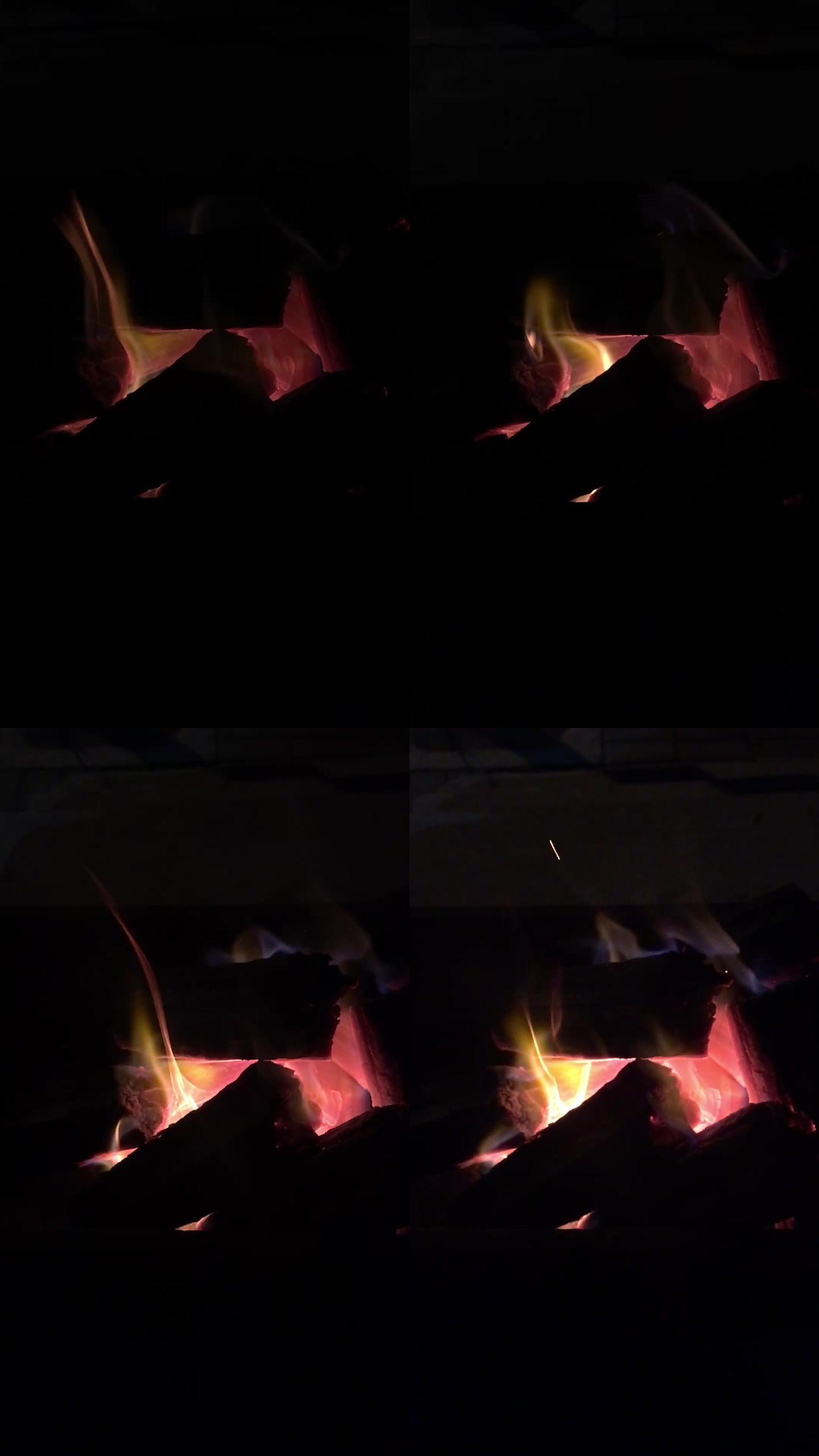 木炭篝火