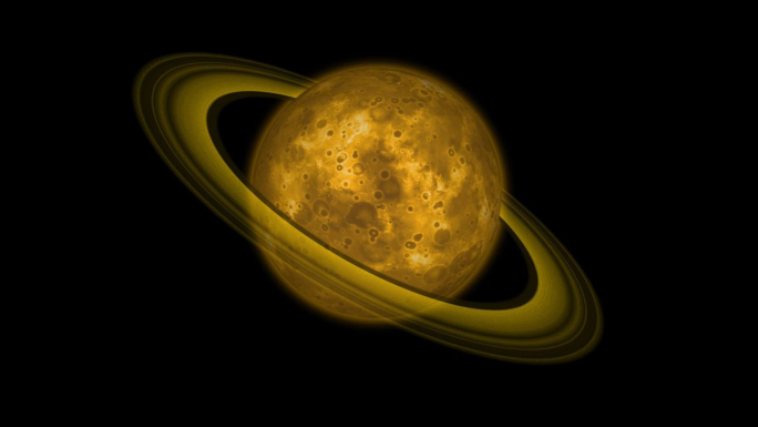 土星 超高清--旋转3周
